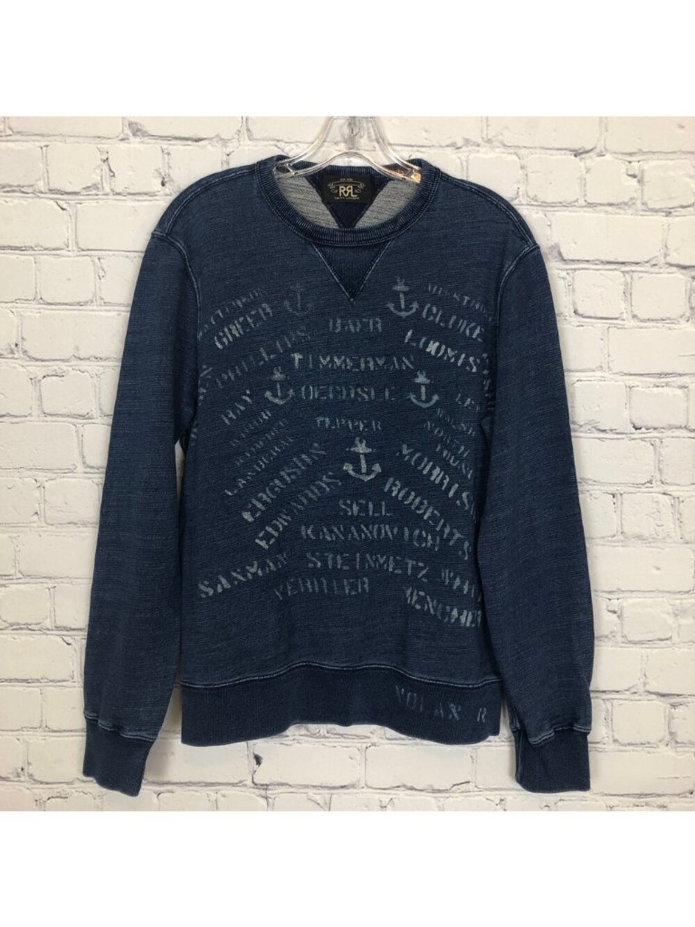 RRL Double Ralph Lauren Blue Sweatshirt Size M?
